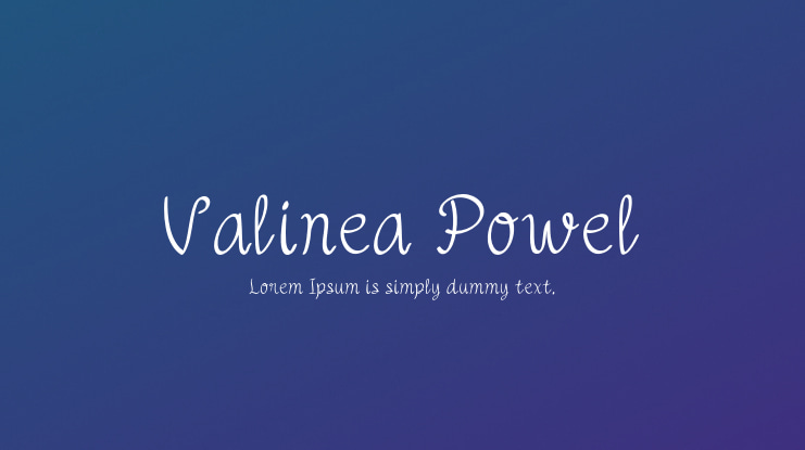 Valinea Powel Font