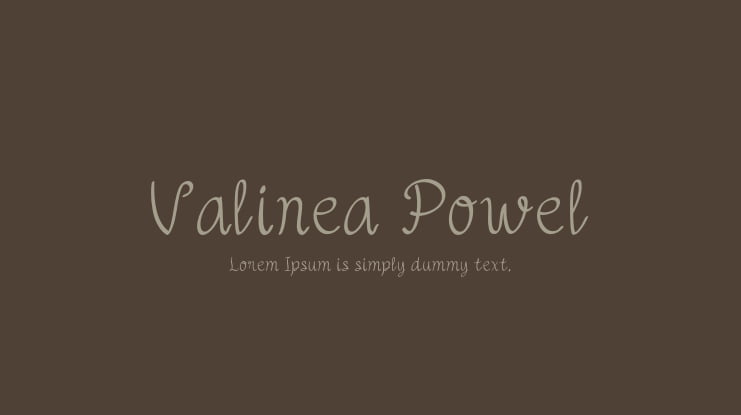 Valinea Powel Font