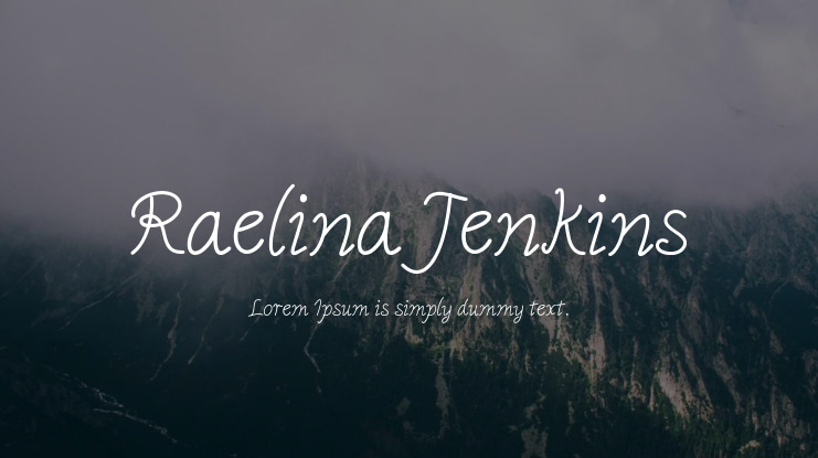 Raelina Jenkins Font