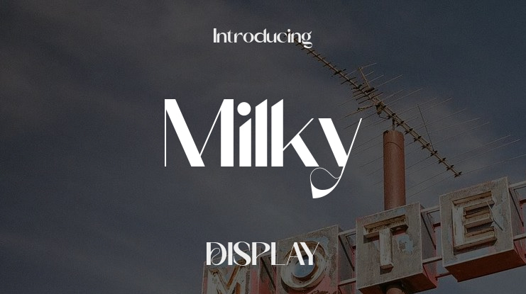 Milky Font