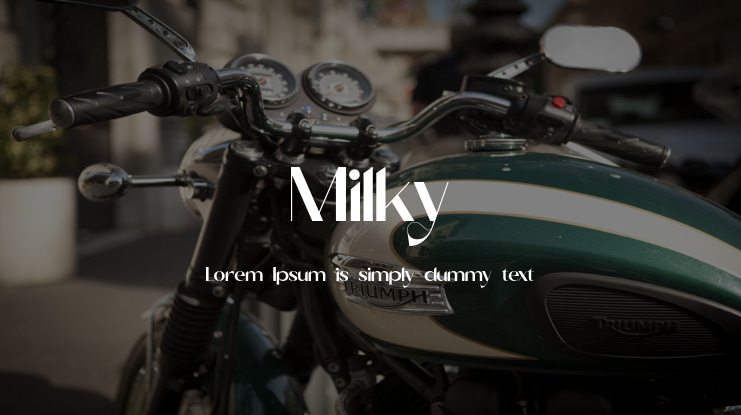 Milky Font