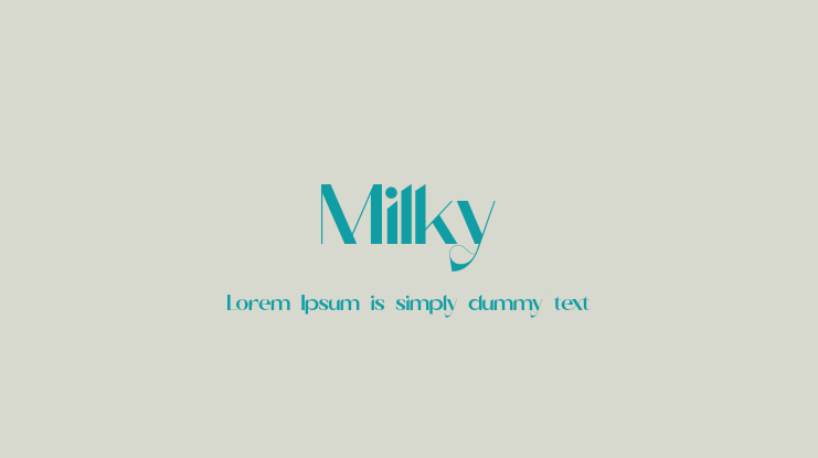 Milky Font