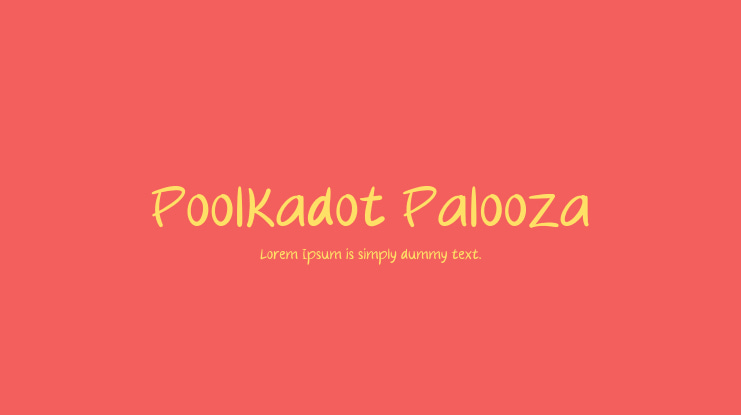 Poolkadot Palooza Font