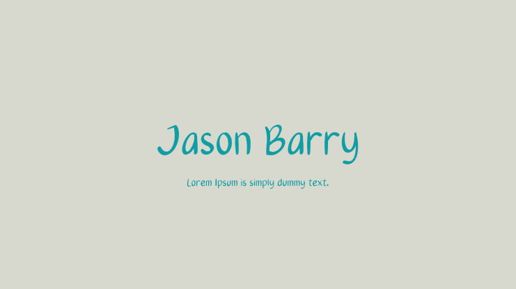 Jason Barry Font