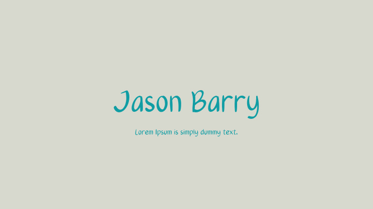 Jason Barry Font