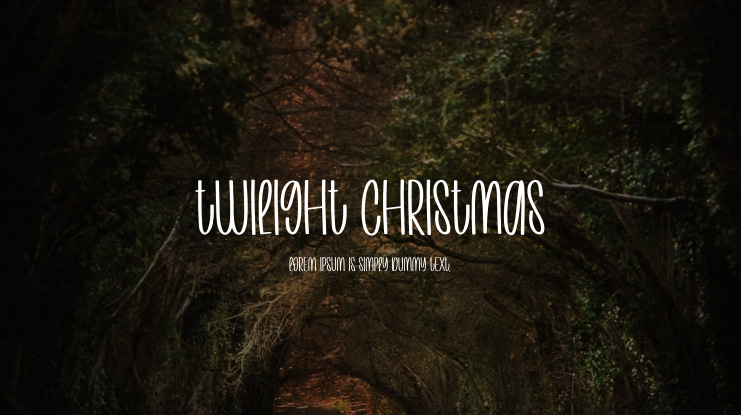 Twilight Christmas Font