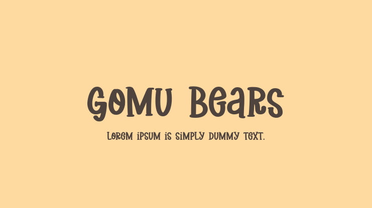 Gomu Bears Font
