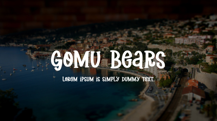 Gomu Bears Font