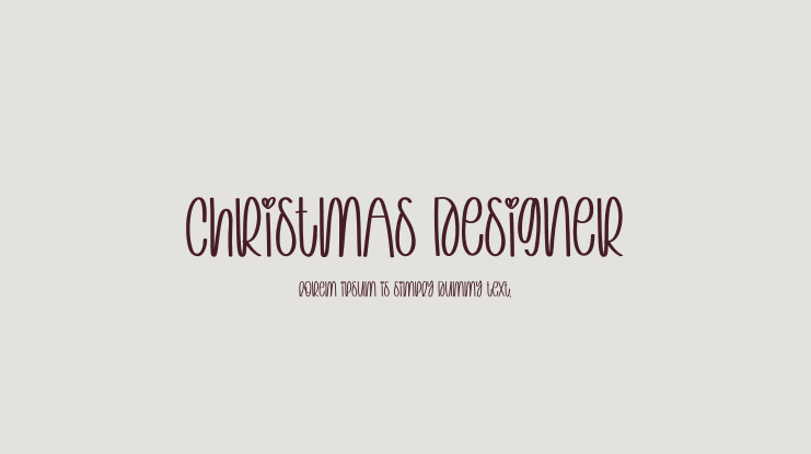 Christmas Designer Font