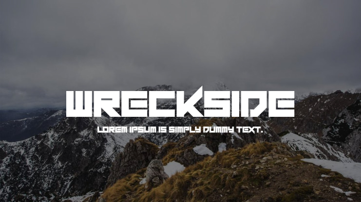 Wreckside Font