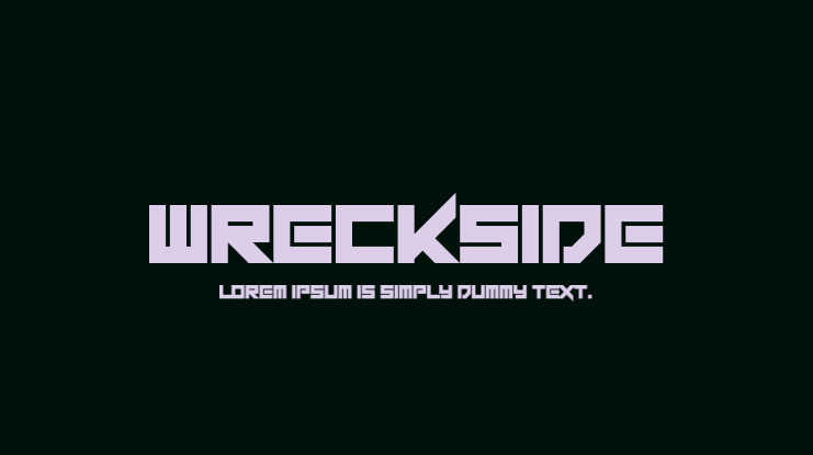 Wreckside Font
