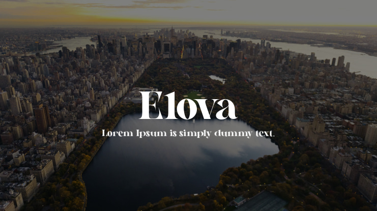 Elova Font