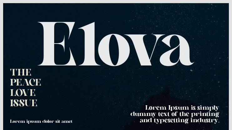 Elova Font
