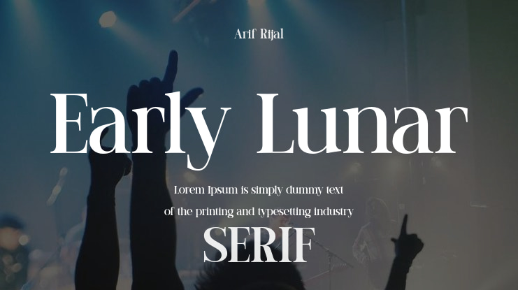 Early Lunar Font Family