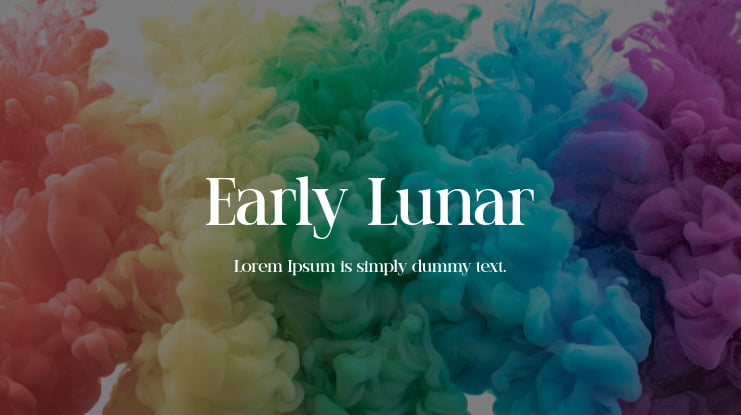 Early Lunar Font Family