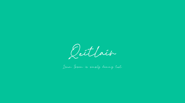 Qeitlair Font