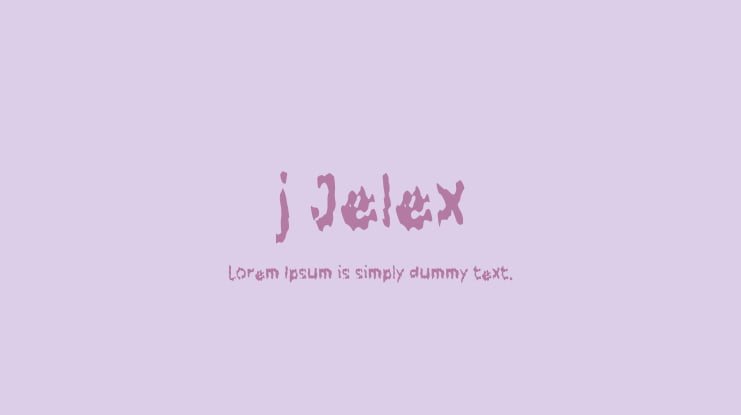 j Jelex Font
