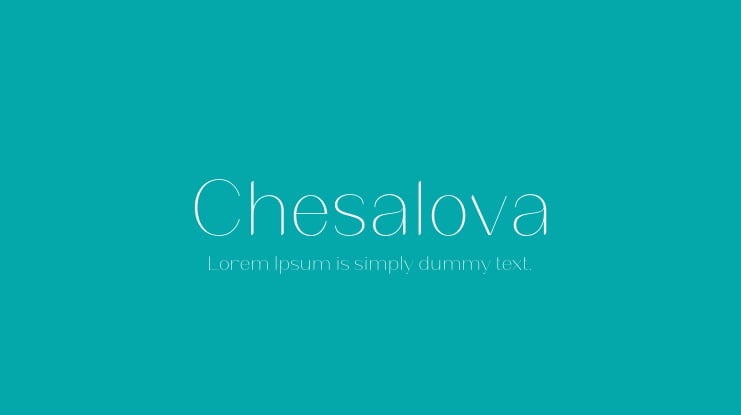 Chesalova Font