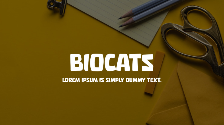 Biocats Font