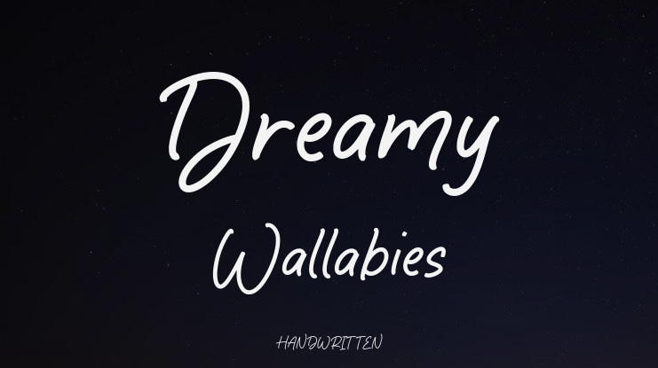 Dreamy Wallabies Font