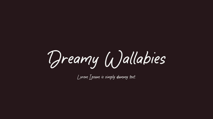 Dreamy Wallabies Font