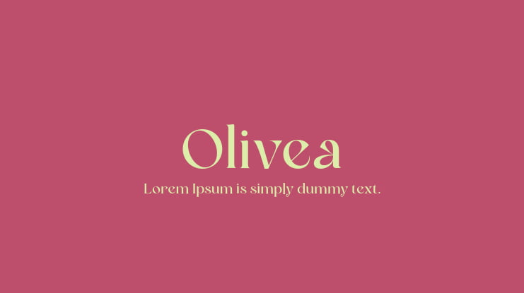 Olivea Font