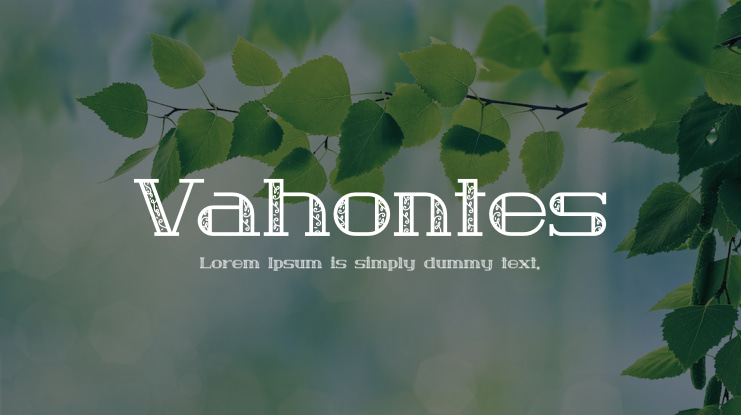 Vahontes Font