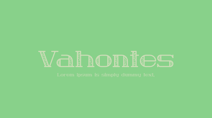 Vahontes Font