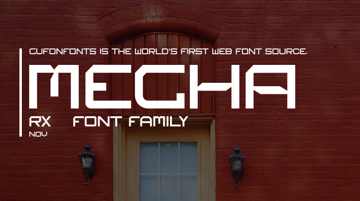 MECHA RX20 Font