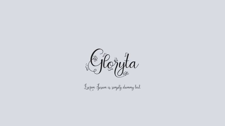Gloryta Font