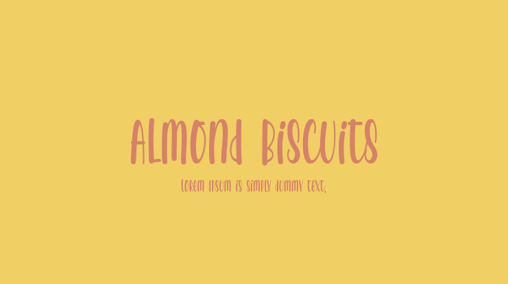 Almond Biscuits Font