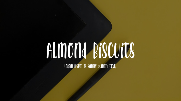 Almond Biscuits Font
