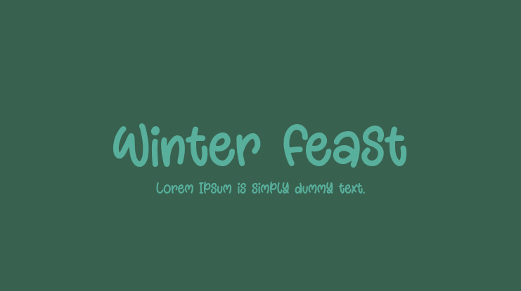 Winter Feast Font