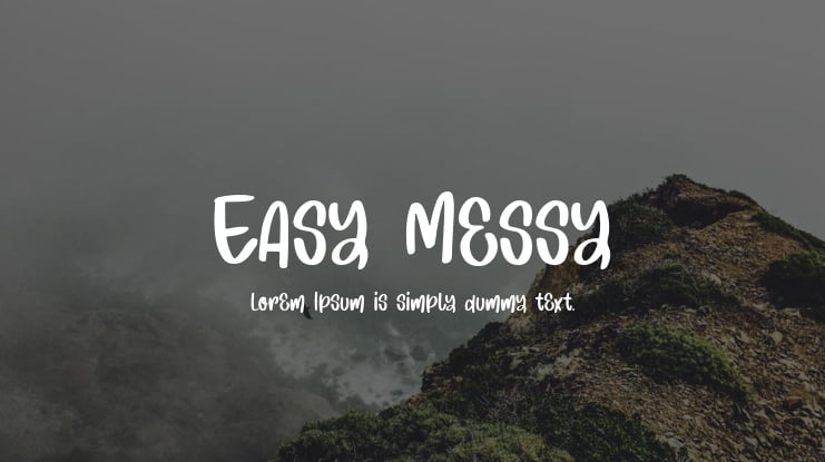 Easy Messy Font
