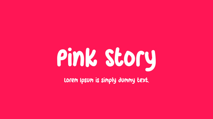 Pink Story Font