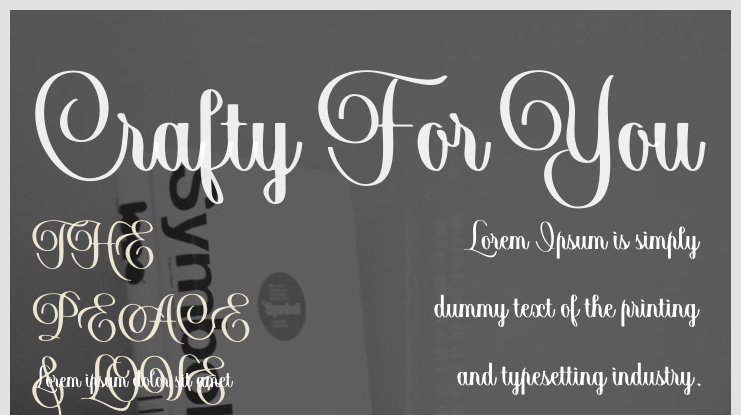 Crafty For You Font