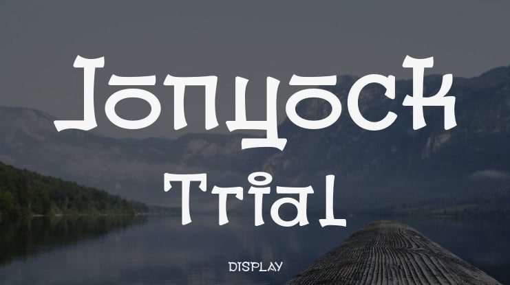 Jonyock Trial Font
