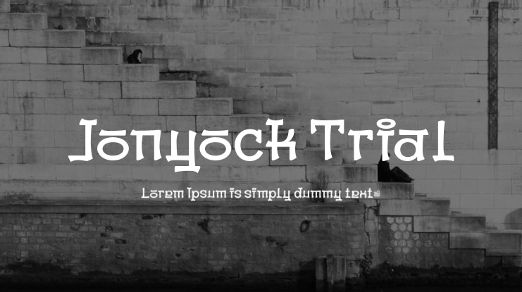 Jonyock Trial Font