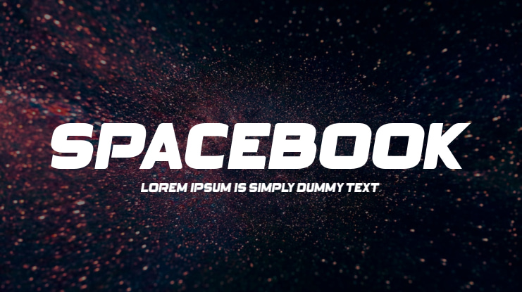 SPACEBOOK Font