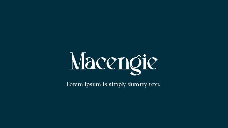 Macengie Font