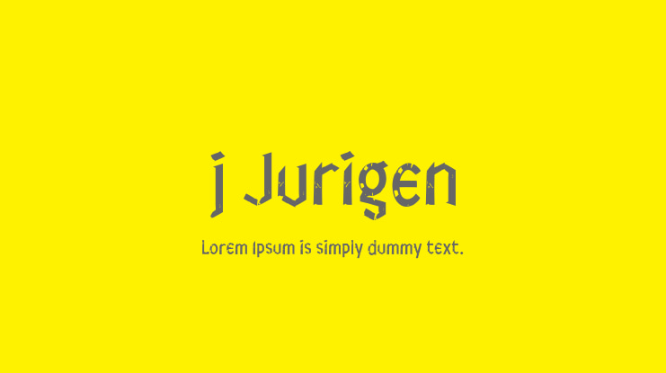 j Jurigen Font
