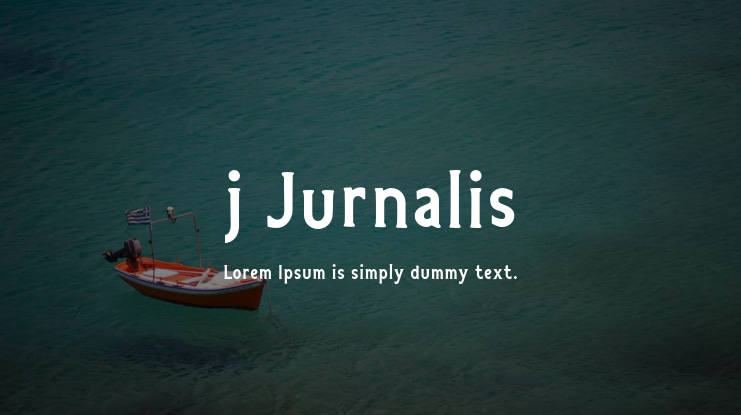 j Jurnalis Font