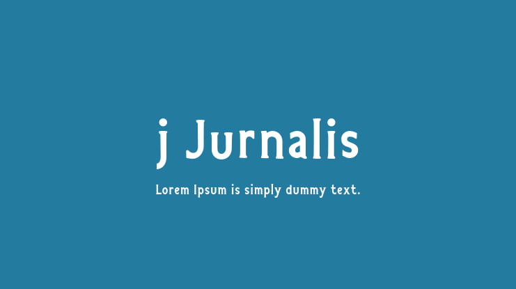 j Jurnalis Font