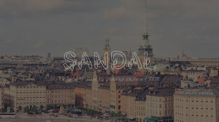 Sandal Font