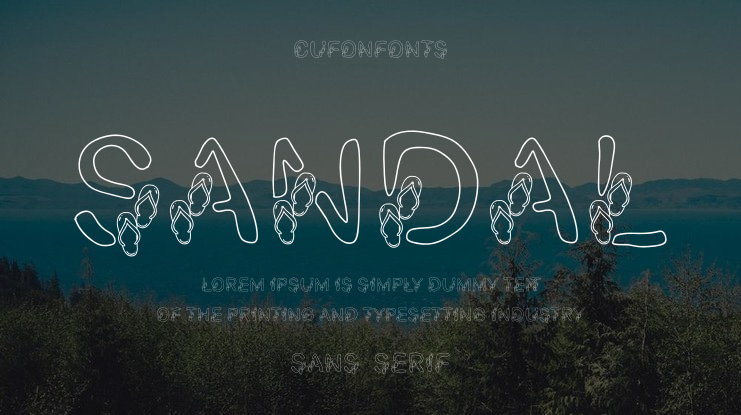 Sandal Font