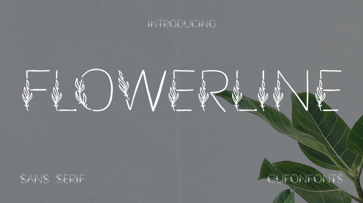 Flowerline Font