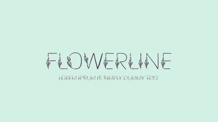 Flowerline Font