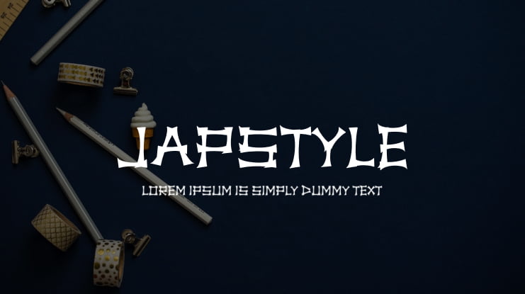 Japstyle Font