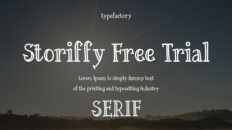 Storiffy Free Trial Font
