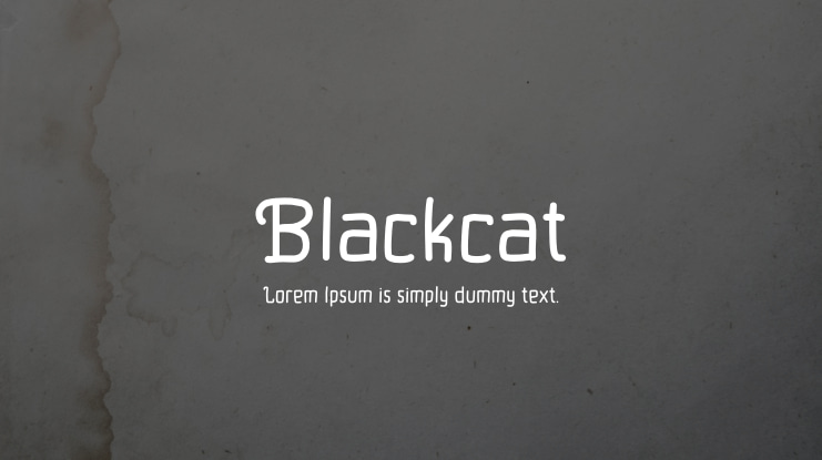 Blackcat Font